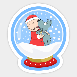 Snowball Doug Sticker